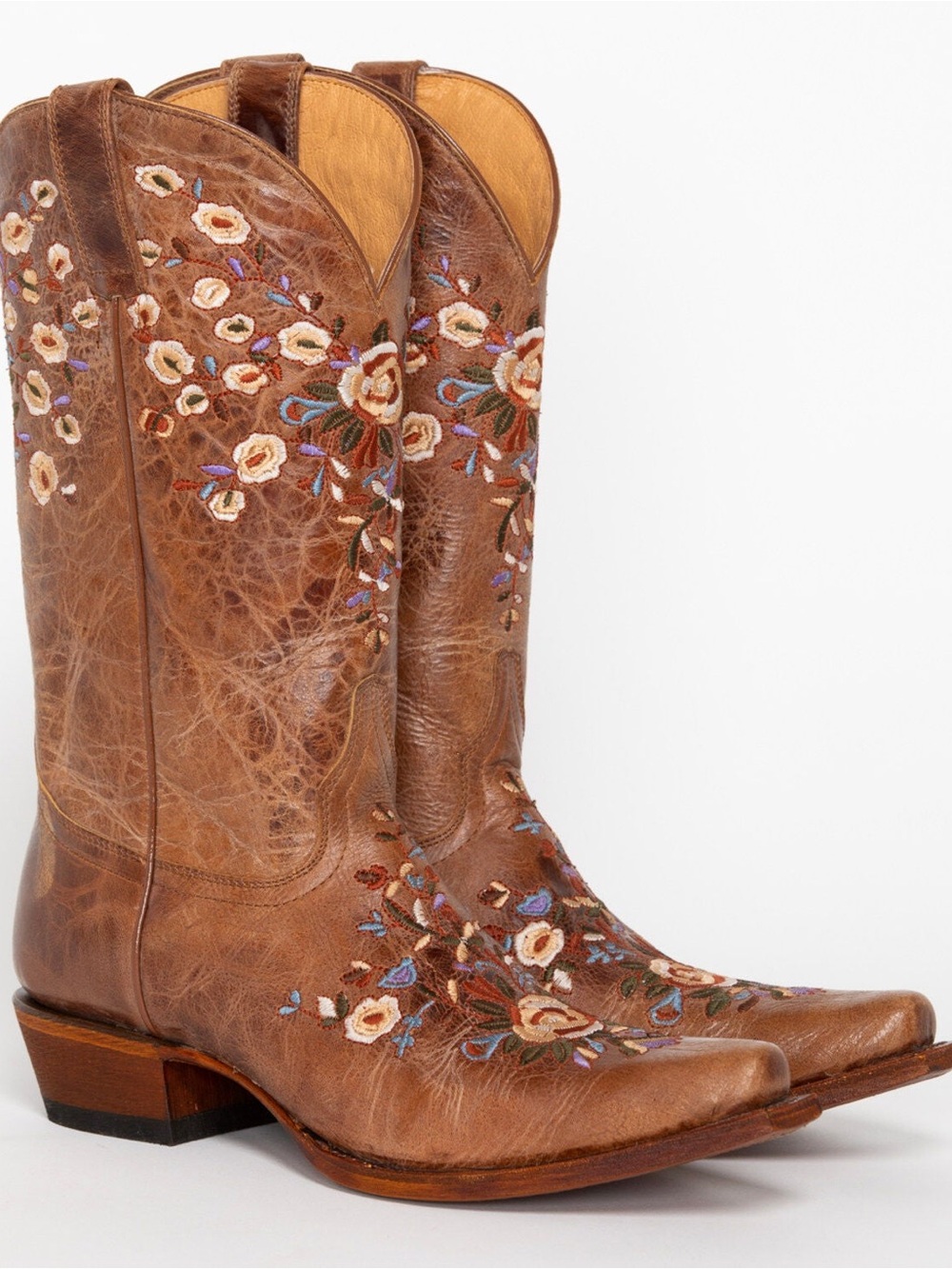 SHYANNE WOMEN'S MAISIE FLORAL EMBROIDERED BOOTS